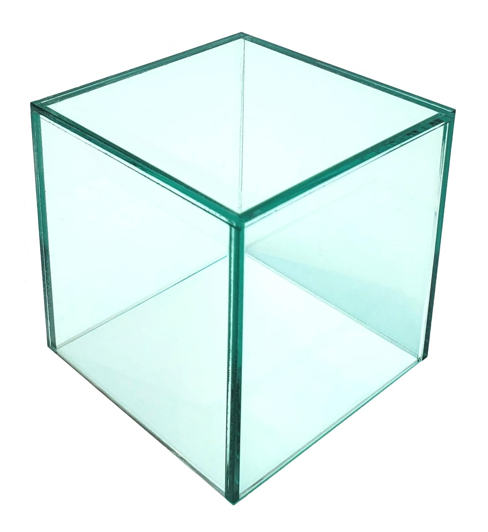 T'z Tagz New 2x2x2 Glass Green Acrylic Display Riser Box Cube Pedestal ...