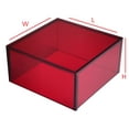 thumbnail image 1 of T'z Tagz New 3x3x2 Dark Red Acrylic Display Riser Box Cube Pedestal Stand, 1 of 5