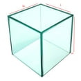 thumbnail image 1 of T'z Tagz New 6x6x6 Glass Green Acrylic Display Box Decorative Cube Stands Bins, 1 of 5