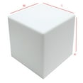 thumbnail image 1 of T'z Tagz New 6x6x6 Solid White Acrylic Display Box Decorative Cube Stands Bins, 1 of 5