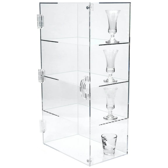 T'z Tagz New Acrylic Display Case Clear Plastic Counter Cabinet Showcase