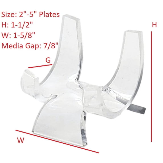 T'z Tagz Clear Plastic Display Easel – 3-Pack, Open-Ended Book & Media Stand, 5.9x5.8x4.5 In