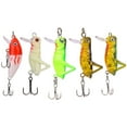 T0046 5Pcs Universal Lifelike Fresh Water Hard Bait Minnow