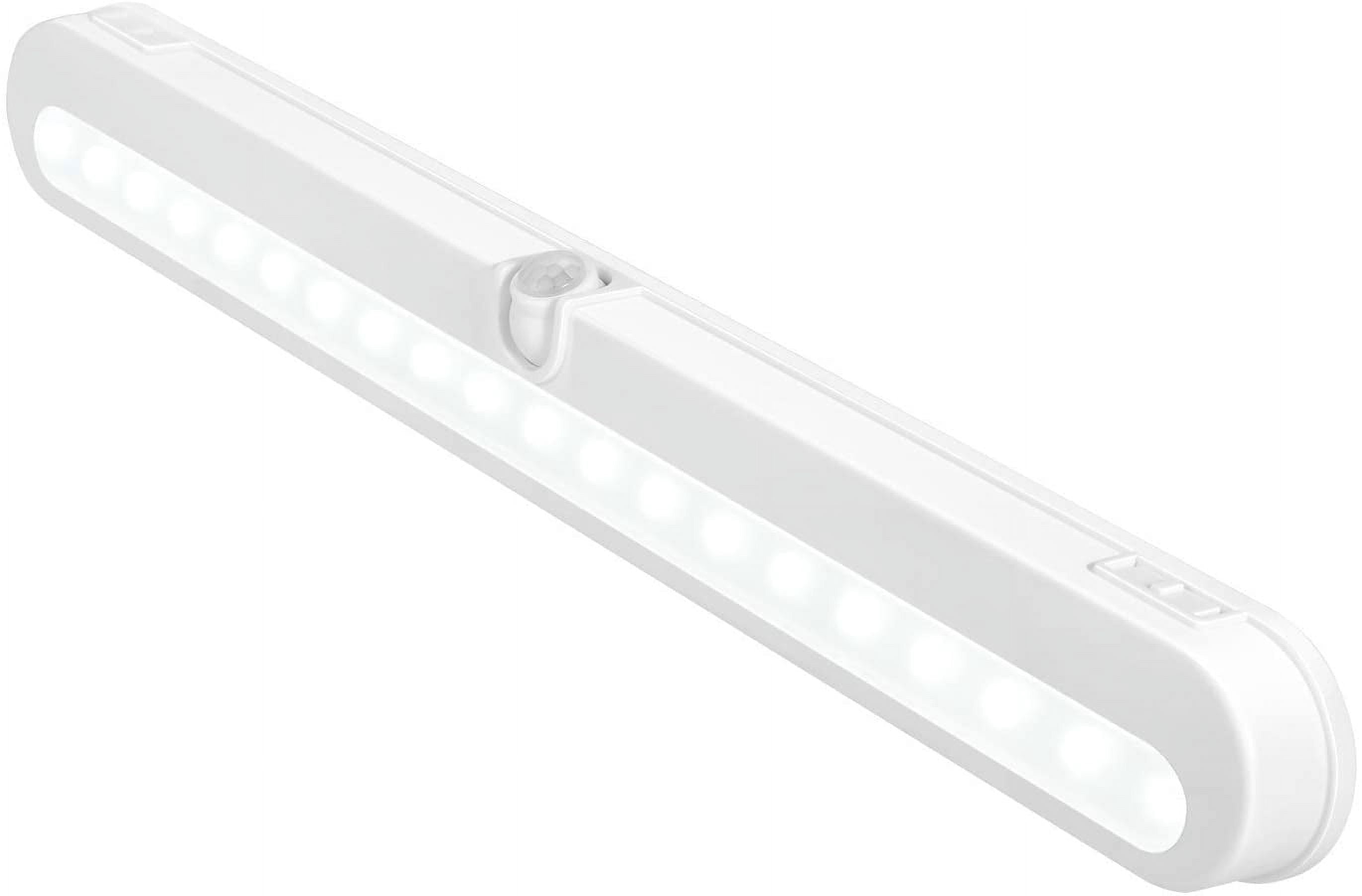T01L LED Closet Light, Super Bright 20 LED Under Cabinet Lighting Battery Powered/DC Input Wireless Motion Sensing Light, Auto On Off Switch, Motion Sensor & Light Sensor, Light Beam Adjustable