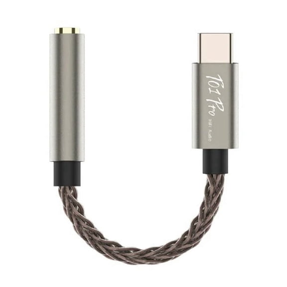 T01pro Decoding Audio HiFi Earphone Amplifier USB TypeC to 3.5mm 32bit Digital Audio Decoding Earphone Converter