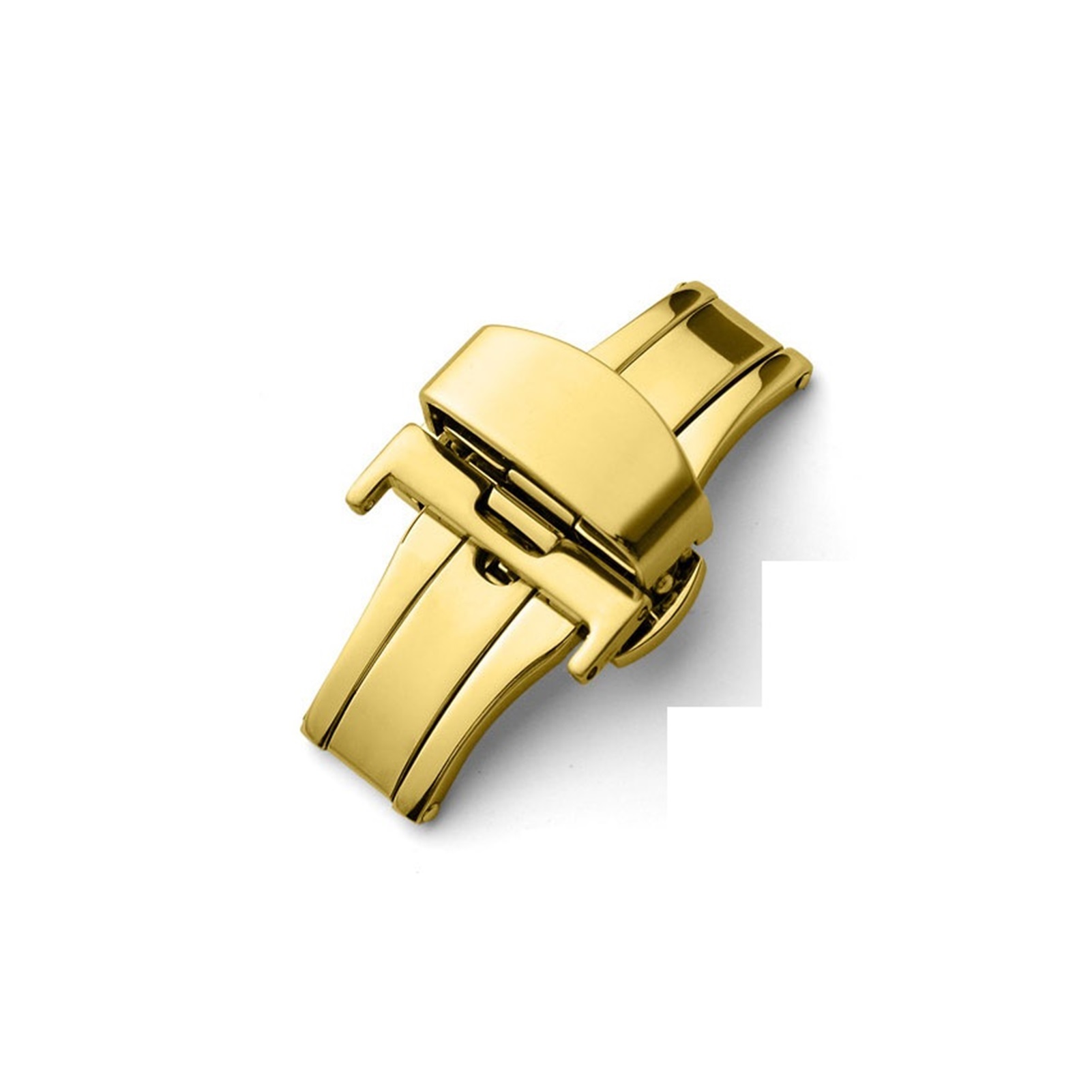 T02 316L Semi Automatic Double Click Butterfly Buckle Watch Push Button ...