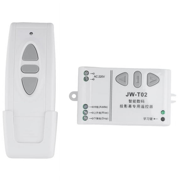 -T02 Wireless Remote Control +315Mhz Front Controller for Electric Projector Screens Curtains/Tower Garage Door