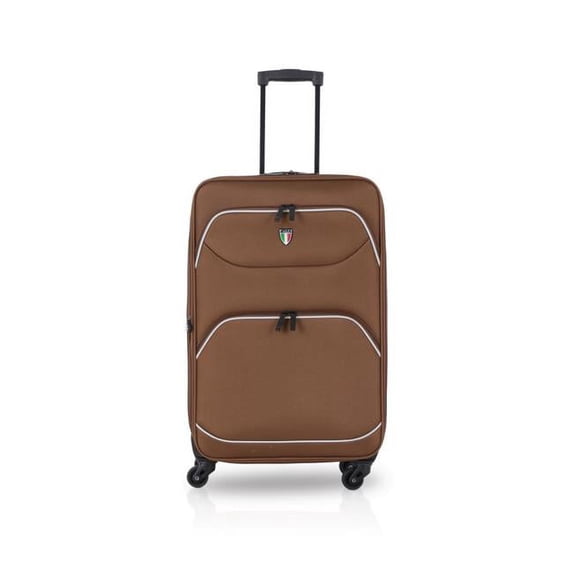 T0243-24in-BRN 24 in. Ben Fatto T0243 Fabric Carry-On Luggage, Brown