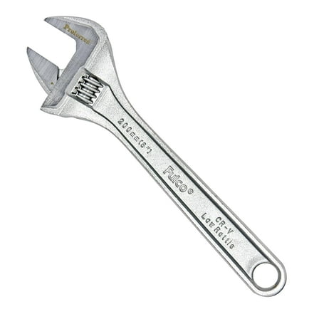 T05053 Standard Adjustable Wrench, Chrome Finish, 8"