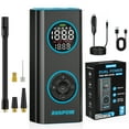 thumbnail image 1 of AVAPOW T09 Dual Power Portable Tire Inflator, 150 PSI Cordless Air Compressor with Digital Gauge and Auto Shut-Off for Cars, Bikes and Motorcycles, 1 of 7