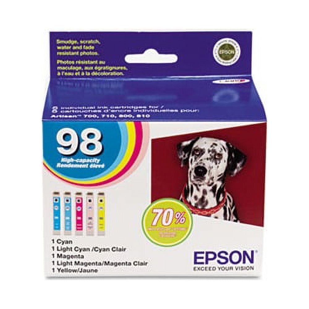 T098920-S (99) Claria High-Yield Ink, 450 Page-Yield, Cyan/Light Cyan/Light Magenta/Magenta/Yellow T098920-S (99) Claria High-Yield Ink, 450 Page-Yield, Cyan/Light Cyan/Light Magenta/Magenta/Yellow