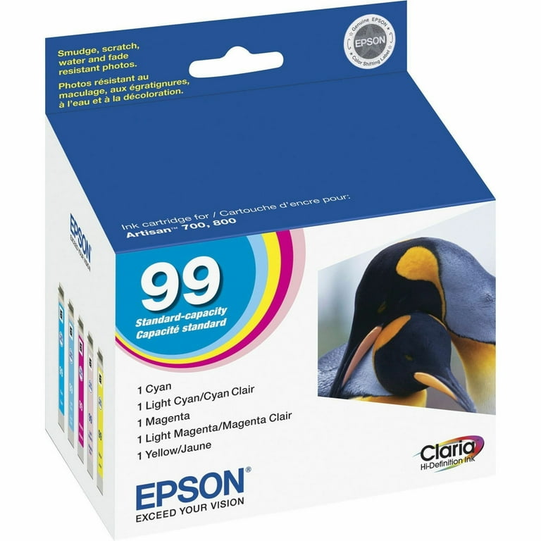T099920-S (99) Claria Ink, Cyan/Light Cyan/Light Magenta/Magenta/Yellow T099920-S (99) Claria Ink, Cyan/Light Cyan/Light Magenta/Magenta/Yellow