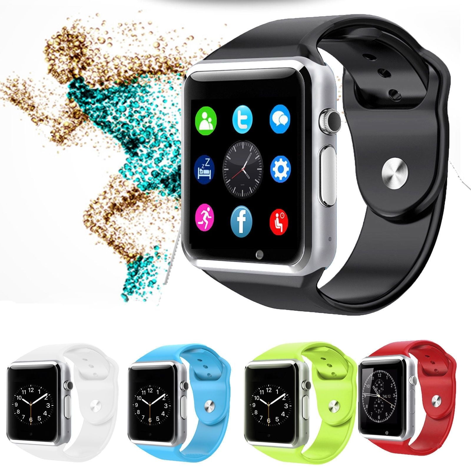Bluetooth Smart Watch with Camera for iPhone Android Iceland Ubuy
