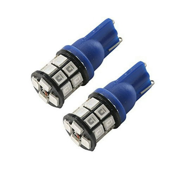 T10/192 High Power LED 2835 Chip Blue 3RD Brake High Mount Stop/Backup Reverse Interior SMD Light Bulbs (T10, Blue)