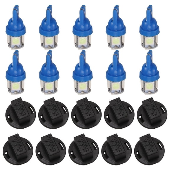 T10 194 168 LED Light Bulb PC194 PC195 PC160 PC168 Instrument Panel Gauge Cluster Dashboard Light Bulb Ice Blue 10PCS,10 * Instrument Panel Dashboard Light 10 * T10 Socket,blue