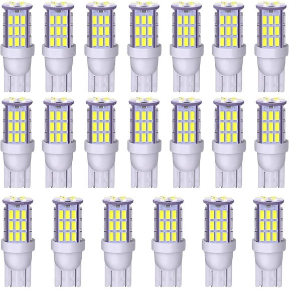 T10 921 194 168 LED Bulbs Cool White 20-Packs, Super Bright 3014 42-SMD LED Replacement 12 Volt RV Camper Trailer Boat Trunk Interior Dome Map License Lights, Backup Reverse Lights