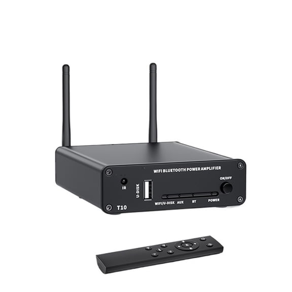 T10 Stereo Sound Amp 100W Wifi Bluetooth Power Amplifier With Wi-Fi 2.4G U-disk APP Remote Control