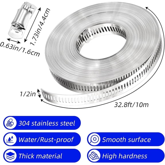 T10 U Clips Holder Bracket for LED Light Bulb Mounting Bracket Support Stainless Steel Fluorescent Tube Holder Screw Pipe Clamps Spring Holder Tool Clips, Black Pack of 20