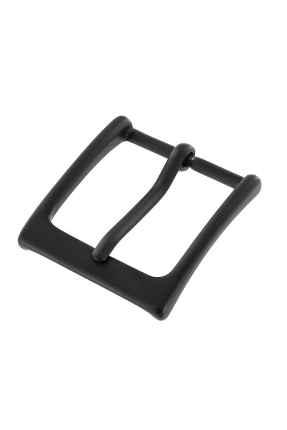 T1002 PVD Black Matte, Heel Bar Buckle, Solid Brass-LL, Multiple Sizes