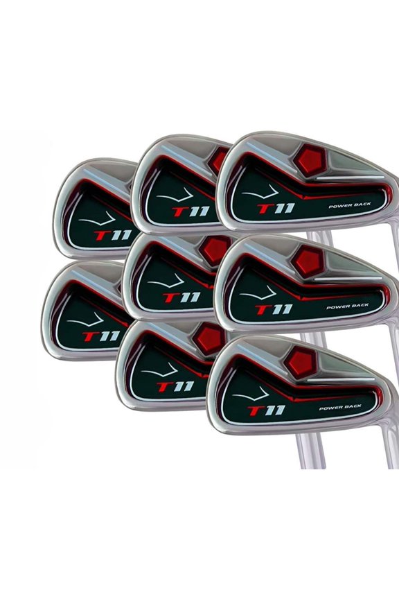 T11 Power Back XL Big & Tall (+2" Over Men's Standard Length) Iron Set 4-SW Golf Clubs Right Handed Regular Flex Steel Shafts with Jumbo Black Pro Velvet Grip