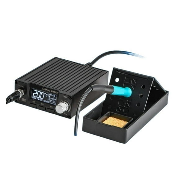 T12 Soldering Station 74W Quick Heating LCD Digital Display Electric Welding Iron Temperature Adjustable With Tip ,Precision Control