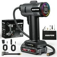thumbnail image 1 of AVAPOW T12 Portable Tire Inflator, 160 PSI Cordless Dual Power Air Compressor with Rechargeable Battery, Digital Gauge and 12V Car Adapter, 1 of 9