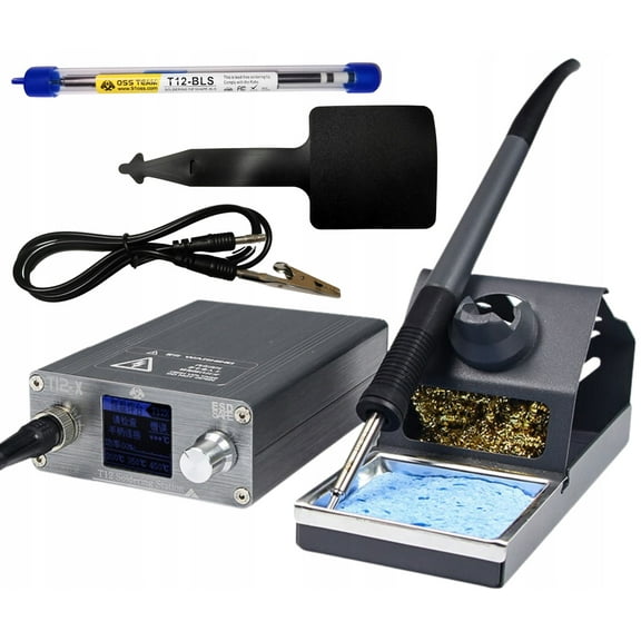 T12-X electric soldering iron with adjustable temperature for mobile phone repair, flying wire welding tool, soldering station