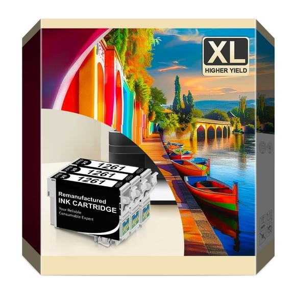 126XL T126 126 Ink Cartridge Compatible for Epson 126 ink cartridges for Epson Workforce 435 525 545 635 645 WF-3520 Stylus NX430