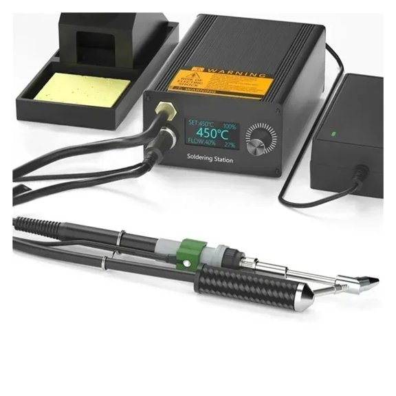 T12A STM32 SMD Rework Station, Heavy-Duty Intelligent Hot Air Soldering Iron Disassembly Unit ,Repair Gear