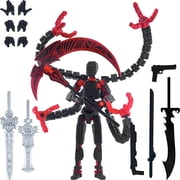 T13 3D Action Figure Assembly Completed , T 13 Dummy 13 3D Printed Octopus Doctor DIY Movable Joint Model, Articulated Design with Weapons for Desk Decor Figures, Perfect for Display And Gift