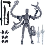 T13 3D Action Figure Assembly Completed , T 13 Dummy 13 3D Printed Octopus Doctor DIY Movable Joint Model, Articulated Design with Weapons for Desk Decor Figures, Perfect for Display And Gift