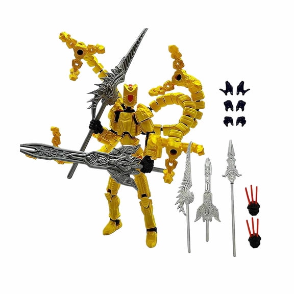T13 3D Action Figure Set (Assembly Completed), 3D Printed Multi-Jointed, Titan 13 Action Figures, Multi-Articular Lucky Mobile Robot Nova T-13,Desktop Decorations for Game Lovers Toys