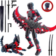 T13 3D Action Figure Set Assembly Completed, Printed Multi-Jointed, Titan 13 Action Figures, Multi-Articular Lucky Mobile Robot Nova T-13,Desktop Decorations for Game Lovers