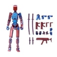 thumbnail image 1 of T13 3d Action Figure, 3d Printed Multi-Jointed Movable Action Figures, Desktop Decorations for Game Lovers Toys,Creative Assembly And Decompression Toys F, 1 of 2
