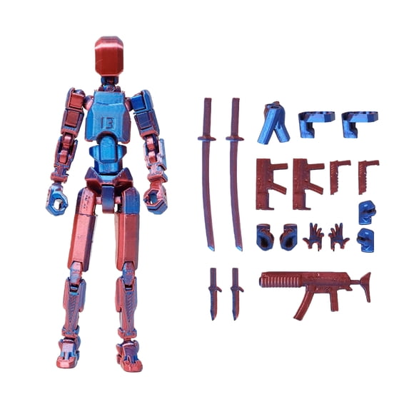 T13 3d Action Figure, 3d Printed Multi-Jointed Movable Action Figures, Desktop Decorations for Game Lovers Toys,Creative Assembly And Decompression Toys F