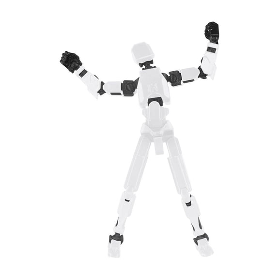 T13 3d Action Figure, 3d Printed Multi-Jointed, Titan 13 Action Figures, T 13 Action Figure for Desktop Decorations,Creative Assembly And Decompression Toys White