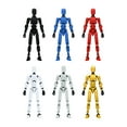 thumbnail image 1 of T13 3d Action Figure, 3d Printed T13 Multi-Jointed Movable Robot, Lucky 13 for Collectors Desktop Decorations,Creative Assembly And Decompression Toys 6pc, 1 of 7