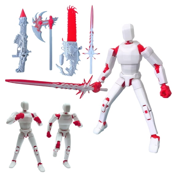 T13 3d Action Figure, 3d Printed Toys Multi-Jointed Movable, Suitable for Collectors, Desktop Decoration,Creative Assembly And Decompression Toys A