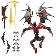 T13 3d Action Figure, Poseable Action Figures with Weapons, Lucky 13 for Collectors Desktop Decorations,Creative Assembly And Decompression Toys Red