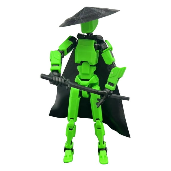T13 3d Action Figure Set, Dummy Titan Lucky 13 Action Figure, Suitable for Collectors, Desktop Decoration,Creative Assembly And Decompression Toys Green