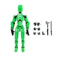 thumbnail image 1 of T13 Action Figure - 13 Action Figure - 3D Robot Figure - N13 Action Figure - Dummy 13 Action Figure - 3D Printed Action Figure Dummy 13 - Lucky 13 Action Figure - Assembly Required, Green, 1 of 8