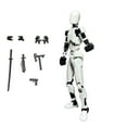 thumbnail image 1 of T13 Action Figure - 13 Action Figure - 3D Robot Figure - N13 Action Figure - Dummy 13 Action Figure - 3D Printed Action Figure Dummy 13 - Lucky 13 Action Figure - Assembly Required, White, 1 of 8