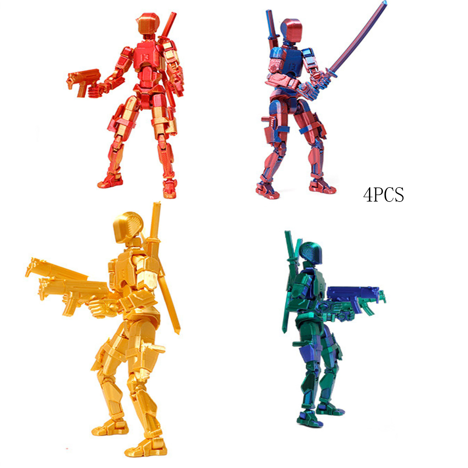 T13 Action Figure,3D Printed MultiJointed Movable,N13 Action Figure