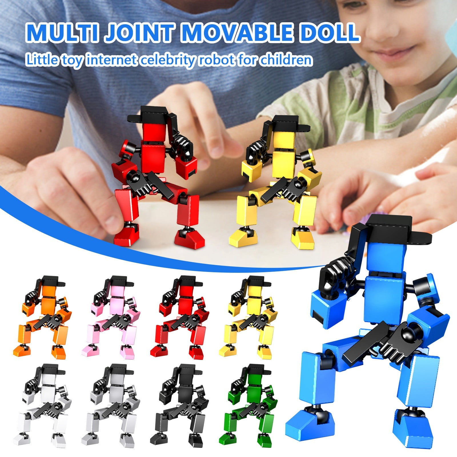 T13 Action Figure,3D Printed Toys,Creative Assembly and