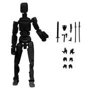 T13 Action Figure Already Assembled, Multi-Colored Titan 13 Action Figure Set with Laser Saber 3D Printed T 13 Lucky Robo Dummy Nova 13 Action Figures Black