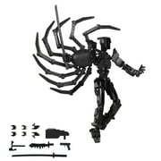 T13 Action Figure, Assembly Required 3D Printed Robo 13 Action Figures, Titan 13 Robot Action Figure for Desktop Decoration, Birthday Valentinces Day Creative Gifts Black