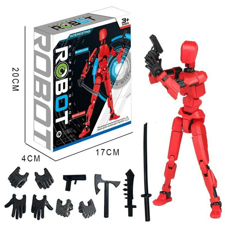 T13 Action Figure Boxed T13 Action Figure Titan 13 Robot Action Figure Robot 13 Action Figure Lucky 13 3D Printed Multi jointed Movable Robot Toys