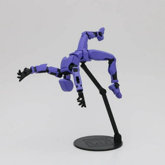 T13 Action Figure Display Stand, Titan 13 Robot Action Figure, 3D Printed Robot 13 Action Figure Support Base, Poseable Model Holder