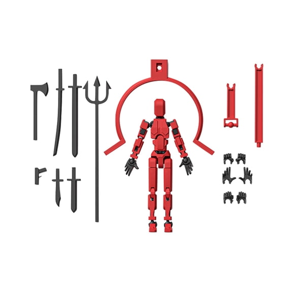 T13 Action Figure Dummy 13 4th Generation Magnetic Robot 3D Printed DIY Plastic Model for Full Body Decompression Stop Motion Prop,H