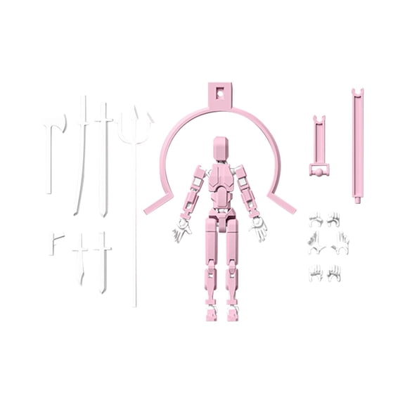 T13 Action Figure Dummy 13 4th Generation Magnetic Robot 3D Printed DIY Plastic Model for Full Body Decompression Stop Motion Prop，I